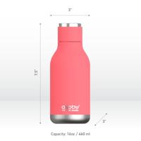Asobu Drinkfles 460 ml RVS SBV24 PEACH SBV24 peach - thumbnail