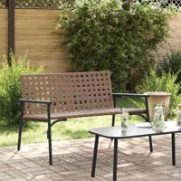 Tuinstoel Zwart 113 x 79 x 75cm poly rattan - thumbnail