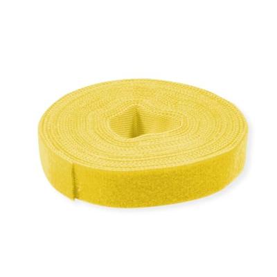 Value 25.99.5252 Klittenband Om te bundelen Lusdeel, Haak- en lusdeel, Haakdeel (l x b) 25 m x 10 mm Geel 25 m