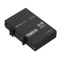 Teltonika TSW010 DIN Rain Switch 5 x Fast Ethernet (10/100) Power over Ethernet (PoE) Zwart - thumbnail