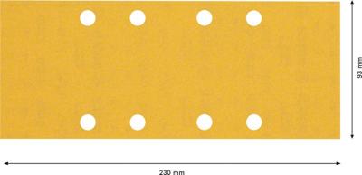 Bosch Accessoires Expert C470 schuurpapier voor vlakschuurmachines 93 x 230 mm, K240 10-delig - 2608900838 Bosch Accessoires Expert C470 schuurpapier voor vlakschuurmachines 93 x 230 mm, K240 10-delig - 2608900838
