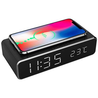Gembird Digitale wekker met draadloze laadfunctie voor smartphone - 8140250