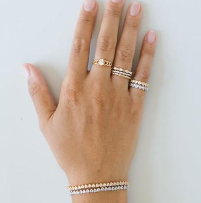 Dames ring 24KAE 124141S/54 Zilverkleurig 14