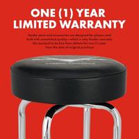 Fender Custom Shop Logo Barstool 30" Black/Chrome gitaarkruk (76 cm) - thumbnail
