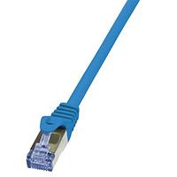 LogiLink CQ3076S RJ45 Netwerkkabel, patchkabel CAT 6A S/FTP 5.00 m Blauw Vlambestendig, Snagless 1 stuk(s) - thumbnail