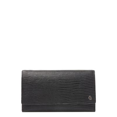 Castelijn & Beerens Donna Damesportemonnee Overslag 6 Pasjes RFID-Black