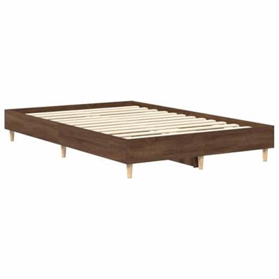 Bedframe zonder matras 140x190 cm spaanplaat bruin eikenkleurig