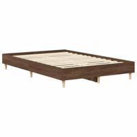 Bedframe zonder matras 140x190 cm spaanplaat bruin eikenkleurig - thumbnail