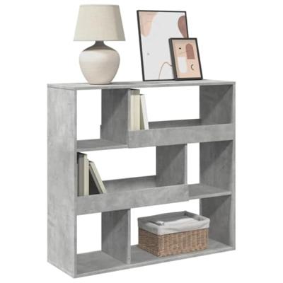 Boekenkast / kamerscherm 100x33x94,5 cm betongrijs