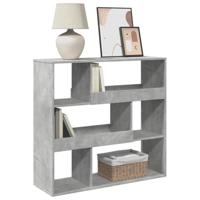 Boekenkast / kamerscherm 100x33x94,5 cm betongrijs - thumbnail