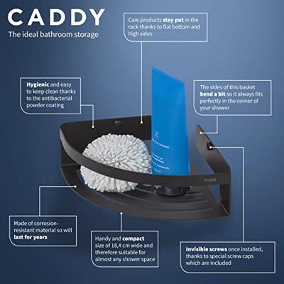 Hoekkorf Tiger Caddy Zwart - thumbnail