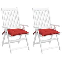 VidaXL Palletkussens 2 st 50x50x7 cm oxford stof rood - thumbnail