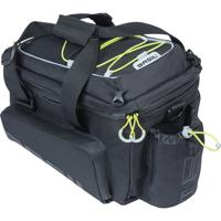 Basil miles xl mik bagagedragertas waterdicht 9-36l zwart lime - thumbnail