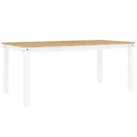 Eettafel Panama 180x90x75 cm massief grenenhout wit - thumbnail