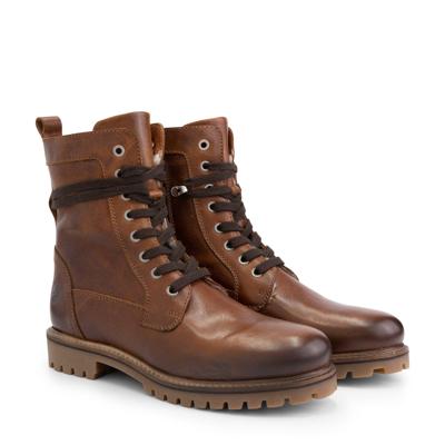 Travelin' Men - Lace-up boot casual - Cognac - Maat 41 Travelin' Men - Lace-up boot casual - Cognac - Maat 41