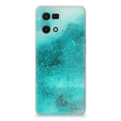 Smartphone hoesje OPPO Reno7 4G Painting Blue