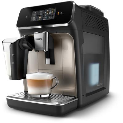Automatische espressomachine - PHILIPS - Silent Brew EP2336/40 - 4 LatteGo dranken - Chroom zwart