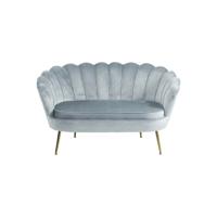 Bank Chanelle Lichtgrijs 136 cm - thumbnail