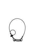 Showgear Showgear Saveking 4mm 0,6 m ketting, max. 40 kg BGV-C1 zwart - thumbnail