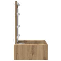 Wandkaptafel met LED-verlichting - Artisan Eiken - thumbnail