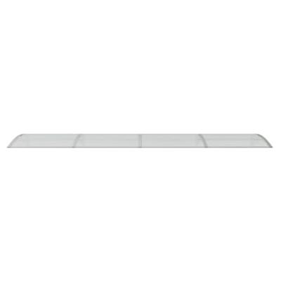 Deurluifel 400x80 cm polycarbonaat grijs en transparant Deurluifel 400x80 cm polycarbonaat grijs en transparant