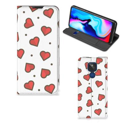 Motorola Moto G9 Play | Hoesje met Magneet | Hearts