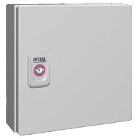 Rittal KX 1546.000 Installatiebehuizing, Wandbehuizing 200 x 200 x 80 Plaatstaal Grijs-wit (RAL 7035) 1 stuk(s)