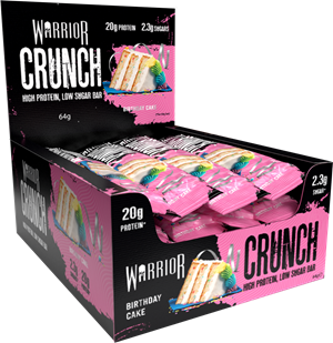 Warrior Crunch Bar Birthday Cake (12 x 64 g)