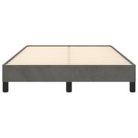 Bedframe zonder matras 120x190 cm fluweel donkergrijs - thumbnail