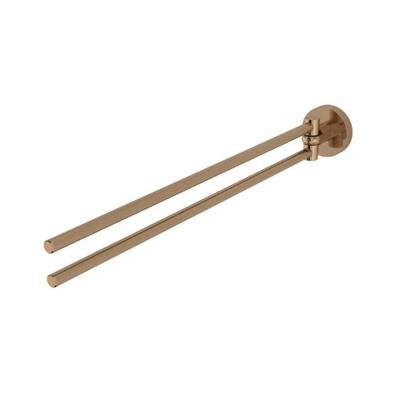 Haceka Kosmos Dubbele Handdoekhouder 5,3x40,7x5,3 cm Geborsteld Koper