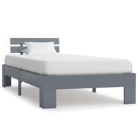 Bedframe massief grenenhout grijs 90x200 cm - thumbnail