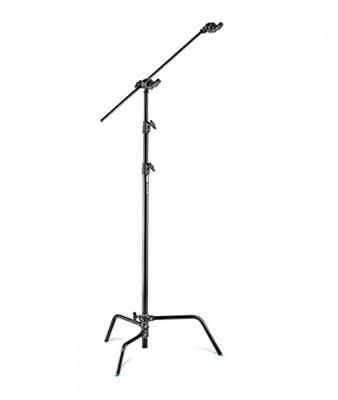 Manfrotto A2033FCBKIT statief met drie poten (10 kg, 3 voeten, 3,28 m, zwart, 95 cm, 134 cm)