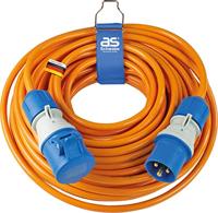 AS Schwabe 19706 Kabelhaspel 25 m Oranje CEE-stekker 16 A 3-polig - thumbnail
