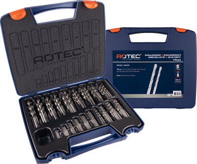 Rotec Spiraalborenset | 105 | DIN 338 | Type N | 202-dlg | ø1-13 - 900.0222K