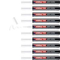 Paintmarker edding 790 alcoholbasis 2-3mm wit | 10 stuks - thumbnail