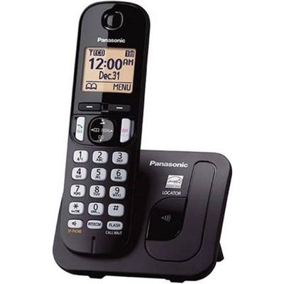 PANASONIC zwarte solo DECT-telefoon zonder antwoordapparaat