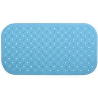 MSV Douche|bad anti-slip mat badkamer - rubber - turquoise - 36 x 65 c - thumbnail