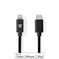 Nedis Lightning Kabel | 480 Mbps | 2 m | 1 stuks - CCGP39650BK20 CCGP39650BK20 - thumbnail