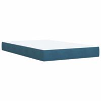 Boxspring met matras fluweel blauw 120x190 cm - thumbnail