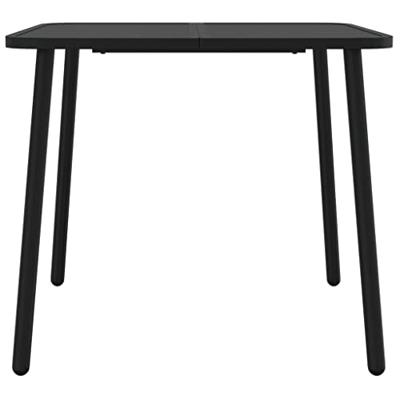 Tuintafel 80x80x71 cm staal antracietkleurig