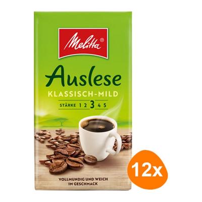 Melitta - Auslese Classic-Mild Gemalen koffie - 12x 500g Melitta - Auslese Classic-Mild Gemalen koffie - 12x 500g