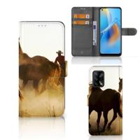 OPPO A74 4G | Telefoonhoesje | Met pasjeshouder | Design Cowboy - thumbnail