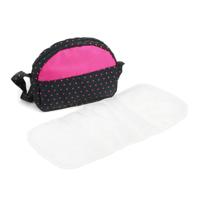 Poppen Luiertas - Dots Navy Pink - thumbnail