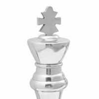 VidaXL Beelden 2 pcs zilver 17 x 17 x 42 cm aluminium - thumbnail