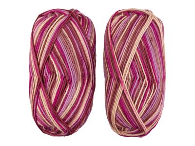 crelando Wollen breigaren (crème/roze) crelando Wollen breigaren (crème/roze)