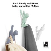 Umbra Buddy handdoekhaak 8x8x16.5cm Kunststof Mix 318165-370 - thumbnail