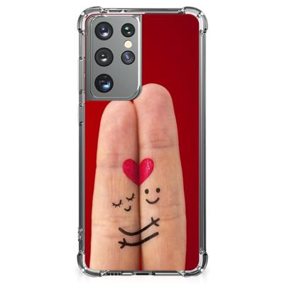 Samsung Galaxy S21 Ultra Anti Shock Bumper Case Liefde - Origineel Romantisch Cadeau Samsung Galaxy S21 Ultra Anti Shock Bumper Case Liefde - Origineel Romantisch Cadeau
