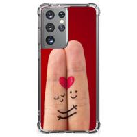 Samsung Galaxy S21 Ultra Anti Shock Bumper Case Liefde - Origineel Romantisch Cadeau - thumbnail