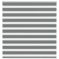 VidaXL Zebra rolgordijn 150x150 cm stofbreedte 145,9 cm donkergrijs - thumbnail
