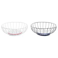 Fruitschaal DKD Home Decor Multicolour Metaal Hout MDF 28 x 28 x 10 cm (2 Stuks) - thumbnail